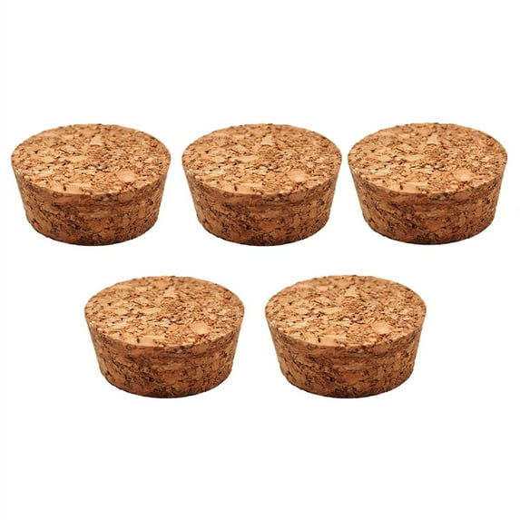 Miyuadkai 5 Silicone Jar Mold Lids, 5Pcs Cork Plugs Bottle Replacement Cork Craft Jar Cork Top Lid Glass Beer Bottle Cork Stopper Diy Project Corks, 5 Cork Caps