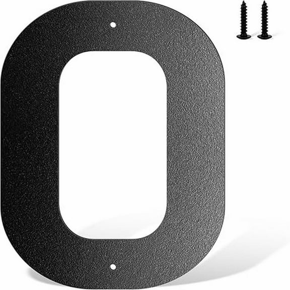 Miyuadkai 6 Inch Metal House Number Metal Letters House Address Number House Numbers for Outside Mailbox Numbers for Outside Black Modern Metal Numbers and Letters, Pendant*1