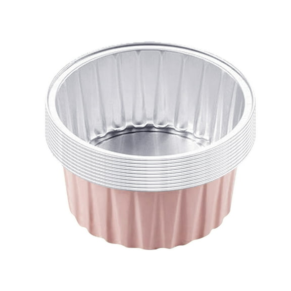Clearance! Miyuadkai Aluminum Foil Clearance 10Pcs Reusable Round Aluminum Foil Tin Cups Aluminum Foil for Air Fryer Kitchen Pink
