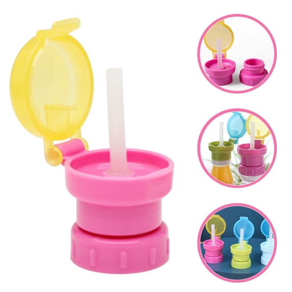 Miyuadkai Anti Spill Water Bottle Cap, Leak Proof Flip Top Cap, Reusable Universal Replacement for Standard 28mm Neck Bottles BPA Free for Daily Travel