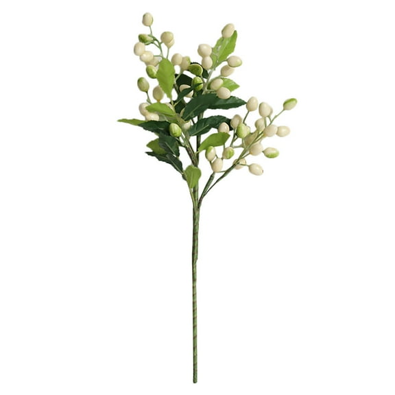 Miyuadkai Artificial Flowers Single Bean Artificial Flower Flower Small Berry White