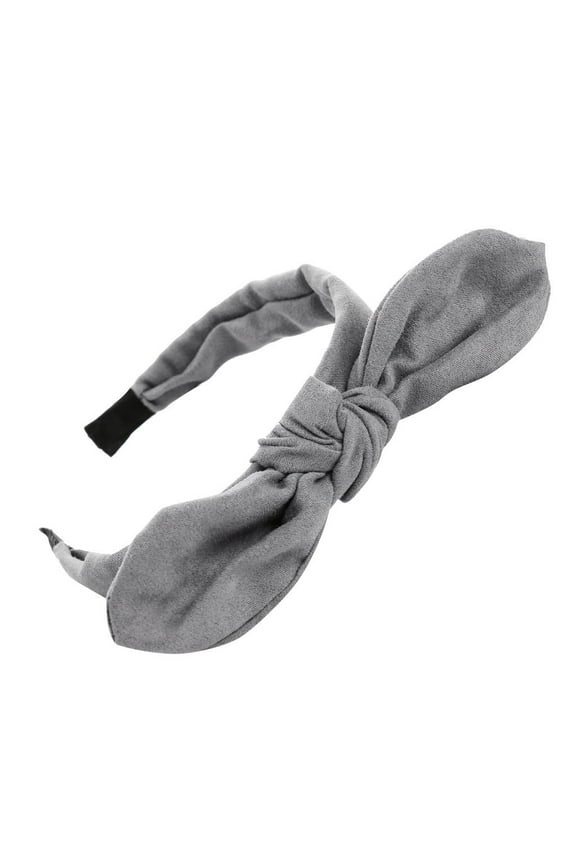 Baseball Caps Women Hoop Sweet Hair Fashion Head Hairband Headband Bow Girls Knot Headband Accessory Grey