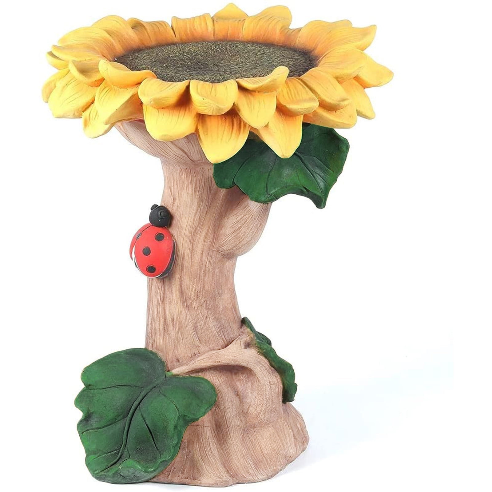 Miyuadkai Bird Feeders for Outdoors Clearance Garden Bird Feeder Flower Decoration Resin Sunflower Bird Bath Home Decor Home Decor Yellow