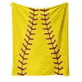 thumbnail image 1 of Miyuadkai Blanket Baseball Blanket Gifts Flannel Sports Blankets Lightweight Fleece Soft Throw Blanket for Kids Couch and Bed Room Decor, 1 of 2