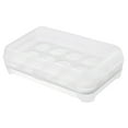 thumbnail image 1 of Miyuadkai Box Clearance Large Capacity Egg Holder for Refrigerator Egg Fresh Storage Box for Fridge Egg Storage Container Organizer Clear Plastic Storage Container Kitchen White One Size, 1 of 9