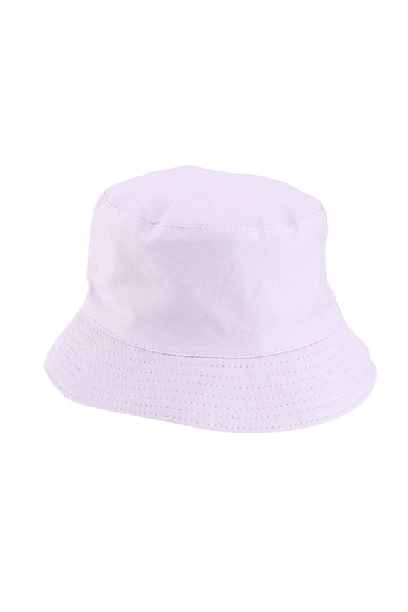 Bucket Hats Unisex Double Side Wear Reversible Bucket Hat Trendy Cotton Twill Canvas Sun Fishing Hat Fashion Cap Accessory Pink