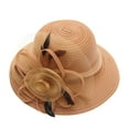 thumbnail image 1 of Miyuadkai Caps Women's Daily Cap Fascinator Bridal Tea Party Wedding Hat Accessory Khaki, 1 of 2