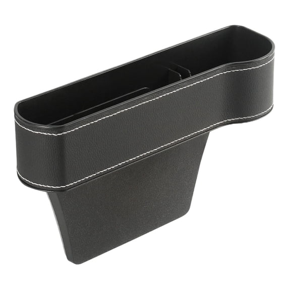 Miyuadkai Car Seat Gap Filling Storage Box, Leather Vehicle Organizer for Phone, Sunglasses and Accessories, Portable Car Storage, Great for Summer Travel