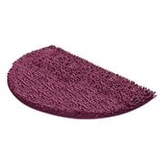 Miyuadkai Carpet Half Round Bathroom Rug Won'T Slip Bathroom Mat Soft and Comfortable Furry Durable Thickened Bathroom Rug Machine Washable Reusable