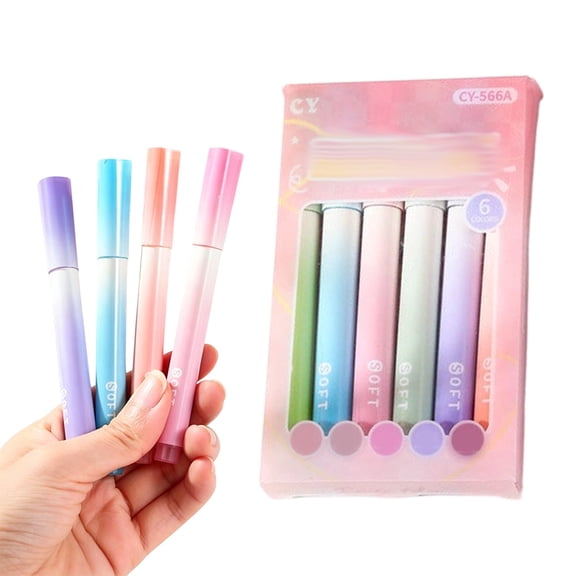 Miyuadkai Chenyi Care Fluorescent pan Large Capacity, Soft Head Marking pan for Student Handbok Drawing Key Point, Eye Protecting Highlighter Powder 2ml