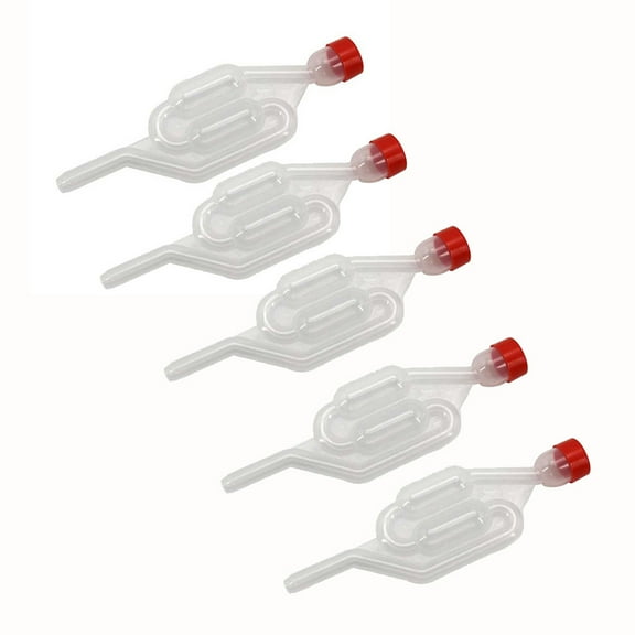 Miyuadkai Claerance! 5 Plastic Brewing Valves, Exhaust Bubble Making Lock Seal Wine One-Way Beer with Cork Air Kitchen，Dining & Bar