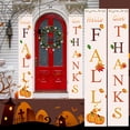 thumbnail image 1 of Miyuadkai Claerance! Thanksgiving Door Curtain Banner B, Fall Decorative Banners Thanksgiving Party Decorations Autumn Door Sign Pumpkin Maple Leaf Welcome Porch Sign for Fall Party Garden Yard, 1 of 6
