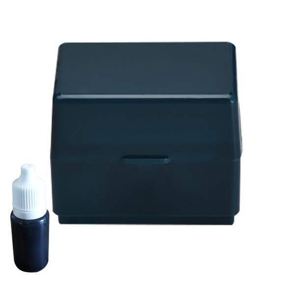 Miyuadkai Confidential Seal Identity Protection Roller Stamps,Identity Theft Protection Stamp for Id Blockout with 10Ml Stamp Ink Dark Blue