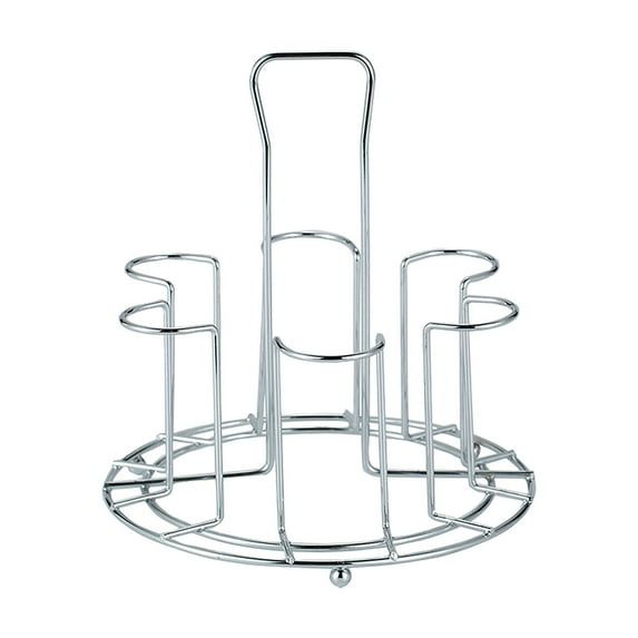 Miyuadkai Cup Holder, Stylish Mug Tree Holder Coffee Cups Drain Organizer 6 Racks Stand Bottle Dish Drying Kitchen Living Room Accessory, Stainless Steel Cup Holder