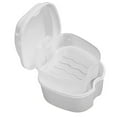 thumbnail image 1 of Miyuadkai Denture Case, Denture Bath Box, Cleaning Supplies Clearance Box Hanging Case Teeth with Container Denture Box False Net Bath Storage Cleaning Supplies tools F-White, 1 of 8