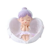 Miyuadkai Desktop Ornament Ballerina Statue Cute Decorative Desk and Desk Decor Resin Desk Decor Themed Bedroom Decor