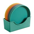 thumbnail image 1 of Miyuadkai Dinnerware Clearance Macaron Spit Bone Dish Spit Bone Dish Household Snack Small Dish Pickle Dish Plastic Snack Cake Dish Dining Table Garbage Plate Storage Kitchen Green, 1 of 8