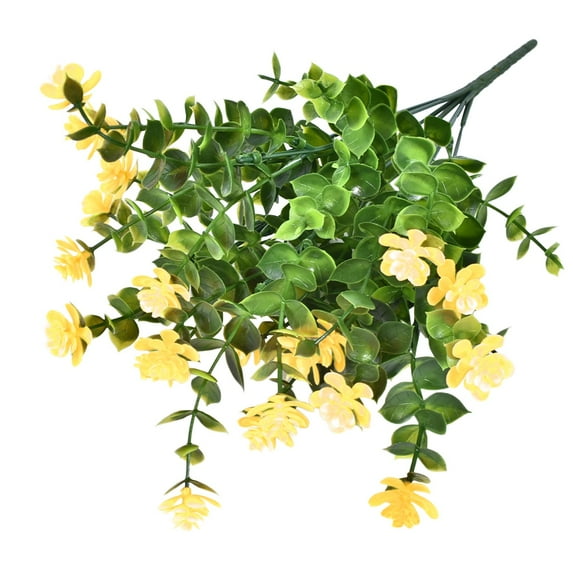 Miyuadkai Fake Plants Clearance Artificial Flower Plastic Faux Daisy Wildflowers Indoor Outside Garden Decor on Sale Room Decor Yellow