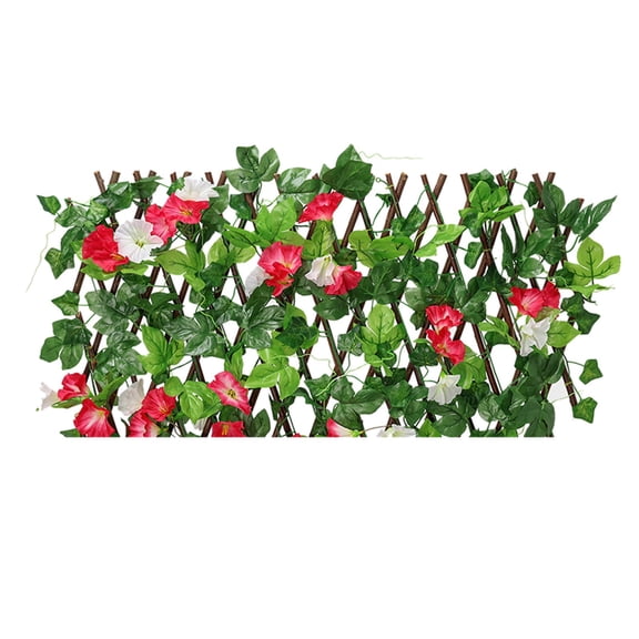 Miyuadkai Fake Plants Clearance Wooden Fence Durable Retractable Plant Climbing Frame Grids Flower Decoration Room Decor C