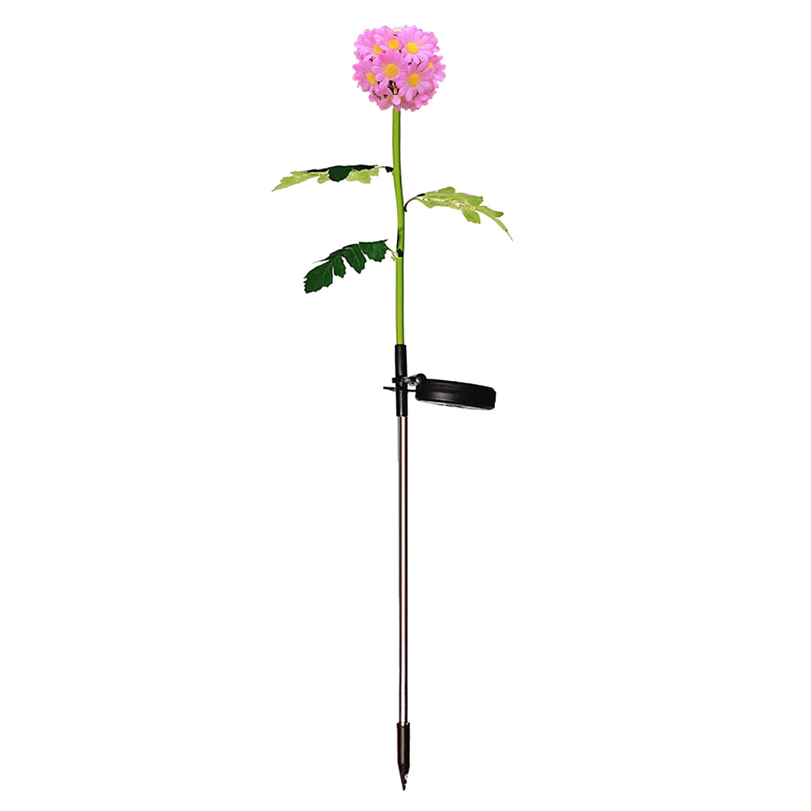 Miyuadkai Fake Plants Flower Clearance Outdoor Solar Lights Solar Garden Lights with Bigger Lily Flowers Changing Outdoor Lights Bigger Solar Panel for Garden Patio Yard Decoration Room Decor Pink