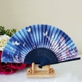 thumbnail image 1 of Miyuadkai Fans Clearance Pattern Folding Dance Wedding Party Lace Silk Folding Hand Held Flower Fan B Room Decor B, 1 of 2