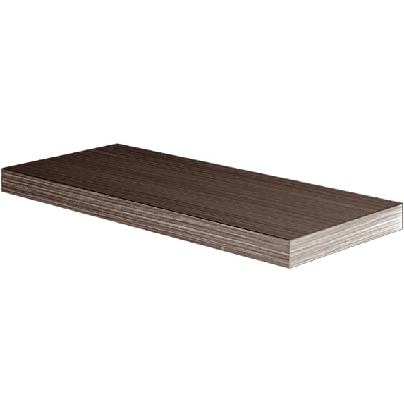 Miyuadkai Floating Shelf (40×15×2.5Cm) Satellite Brown, Floating Storage Shelf Wall Mounted Suspended Partition Wooden Bathroom Storage Shelf Living Room Wall Storage Shelf Wall Mounted