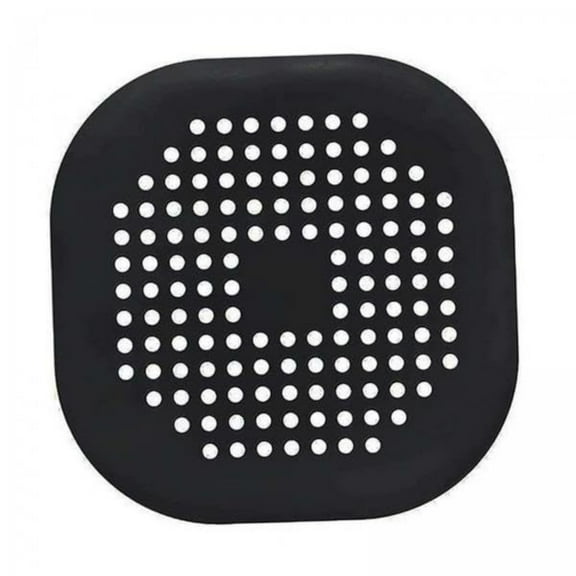 Miyuadkai Floor Drain Filter, Hair Drain Catcher Square Drain Cover for Shower Silicone Hair Stopper with Suction Cup Easy to Install Suit for Bathroom Bathtub Kitchen, 1*Floor Mat