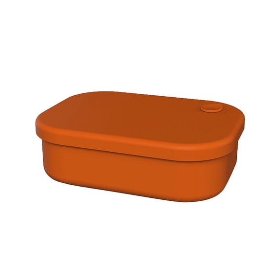 Miyuadkai Food Grade Silicone Lunch Box Heating Storage Box Orange - Convenient Food Container, Portable for Kitchen | Household Food Holders, Compact, Microwave Safe