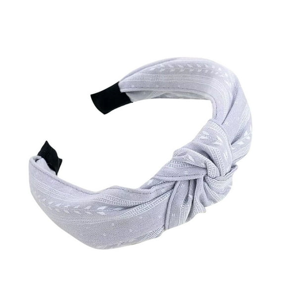 Miyuadkai Hair accessories Fashion Bow Knot Hairband Women Hair Head Hoop Simple Sweet Girls Hair Headband Accessory Grey