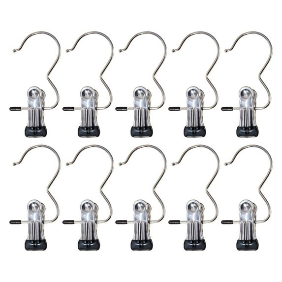 Miyuadkai Hangers Clearance Sales Space Saving Clothespin Hat Pants Storage Hanging Travel Hook Stainless Steel Boot Hangers Clips Boot Hangers for Closet Laundry Hooks Hanging Clips F