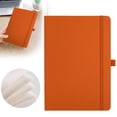 thumbnail image 1 of Miyuadkai Hard-cover A5 Notebok Ruled Thick Paper, Journal for Sketching Drawing and Study Notes, Personal Notebok for Creative Works – Brown, 1 of 9
