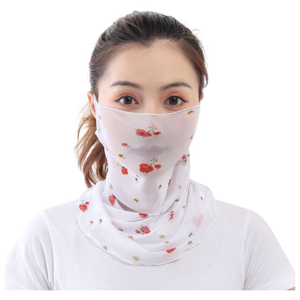 Miyuadkai Heardband Women Sun MultiFunction Print Scarf accessories F