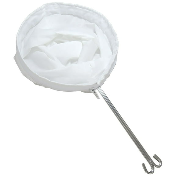 Miyuadkai Hong Kong-Style Milk Tea Filter Bag, 1Reusable Coffee Powder Tea Mesh Filter Bag with Stainless Handle Cotton Cloth Strainer, Hong Kong-Style Milk Tea Filter Bag