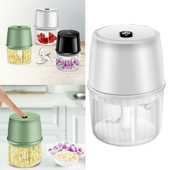 Miyuadkai Hot Deal, Garlic Crusher Clearance Food Chopper Usb Rechargeable One Button Operation Easy to Use Energy Saving Garlic Chopper Garlic Oress Garlic Mincer