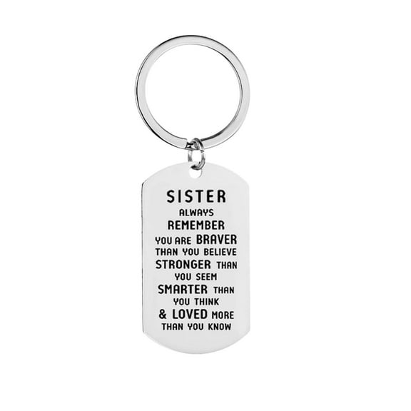 Miyuadkai Keychain Clearance Titanium Steel Keychain for Father's Day Gift Birthday Present Stainless Keychai on Sale Jewelry D