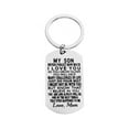 thumbnail image 1 of Miyuadkai Keychains Clearance My Letter Gift Stainless Steel Keychain Gifts For Daughter From Mom Dad her jewelry A, 1 of 3
