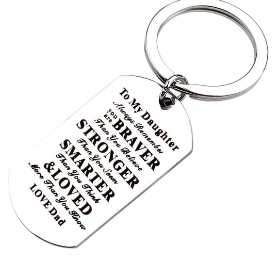 Miyuadkai Keychains Clearance Titanium Steel Keychain For her's Day Gift Birthday Present Stainless Keychai jewelry A