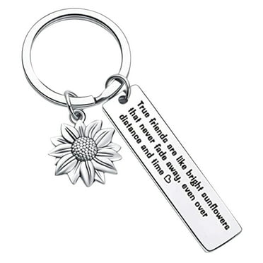 Miyuadkai Keychains Friendship Gifts For Women Men Good Friends Are Like Sunflowers Friendship Keychain With Pendant Friend Keychain Gifts For Friends Partner Jewelry A One Size