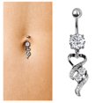 thumbnail image 1 of Miyuadkai Navel Rings for Women Daily Deals, Aretes Para El Ombligo Copper and Zircon Silver Belly Button Nail G Hot Sale Clearance Sale, 1 of 3