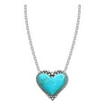 thumbnail image 1 of Miyuadkai Necklaces Creative Vintage Heart Turquoise Pendant Necklace Personality Fashion Party Boho Jewelry Gifts Jewelry Sky Blue, 1 of 9