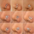 thumbnail image 1 of Miyuadkai Nose Jewelry Nose Non Clip Men Piercings Nose Adjustable On Rings For Women Nose Hoop Piercing Nose Jewelry Jewelry E One Size, 1 of 2