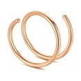 thumbnail image 1 of Miyuadkai Nose Rings Clearance Double Hoop Nose Ring for Single Piercing Small Thin 8Mm Spiral Nose Jewelry for Women Men Jewelry Promo Rose Gold, 1 of 2