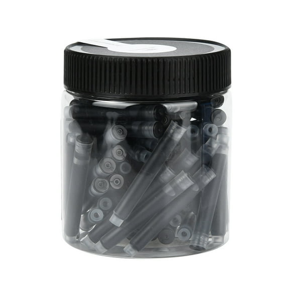 Miyuadkai Pen Ink Jinhao 80Pcs Fountain Pen Ink Cartridge Refills Black and Blue 35Ml Black