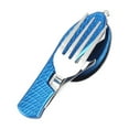 thumbnail image 1 of Miyuadkai Picnic Portable Multifunctional Folding Tableware Set Blue - 4-In-1 Spoon, Fork, Knife, Bottle Opener | Great for Fall Outdoor Activities (2025), 1 of 7