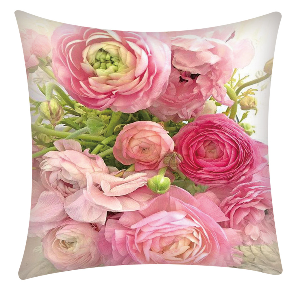 Miyuadkai Pillow Case Print Pillow Case Polyester Sofa Car Cushion