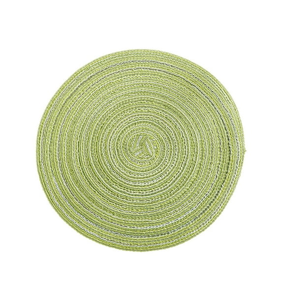 Clearance! Miyuadkai Placemat Placemats Washable Woven Placemats for Dining Table Easy to Clean Placemats Green Big Sale