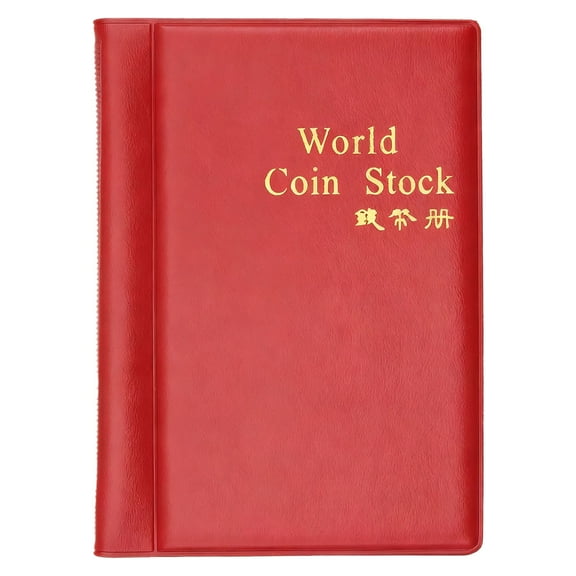 Miyuadkai Red Coin and Commemorative Coin Protection and Collection Album, Pockets Album Holder Collecting Book Album Pocket Storage Album Souvenir Holder for Collectors