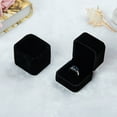 thumbnail image 1 of Miyuadkai Rings Gorgeous Velvet Ring Box Velvet Ring Gifts Box For Wedding Proposal Jewelry Storage Box Jewelry Black One Size, 1 of 12