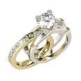 thumbnail image 1 of Miyuadkai Rings Set Ring 1 Creative With Zircon Fashion Ring Versatile In And Combination 2 Rings Jewelry Gold6 6, 1 of 4