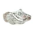 thumbnail image 1 of Miyuadkai Rings Zircon Fashion Diamond And European Ring Jewelry Diamond American Rings Angel Rings Jewelry Silver 5, 1 of 6